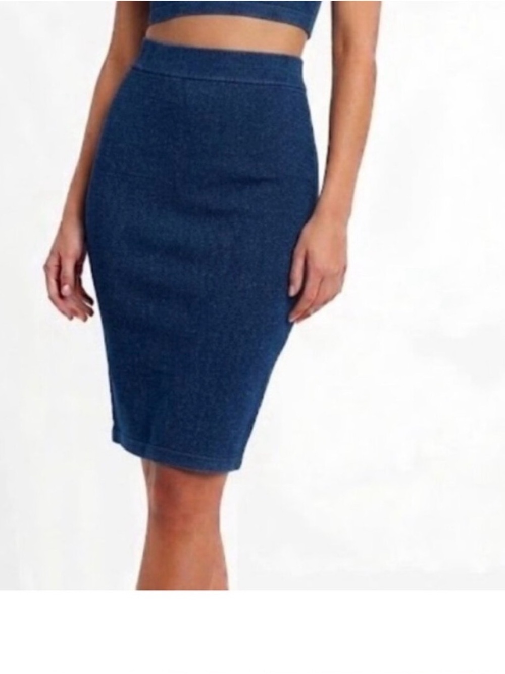 Dark Denim Pencil Skirt NWT